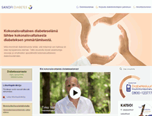 Tablet Screenshot of diabeteselamaa.fi